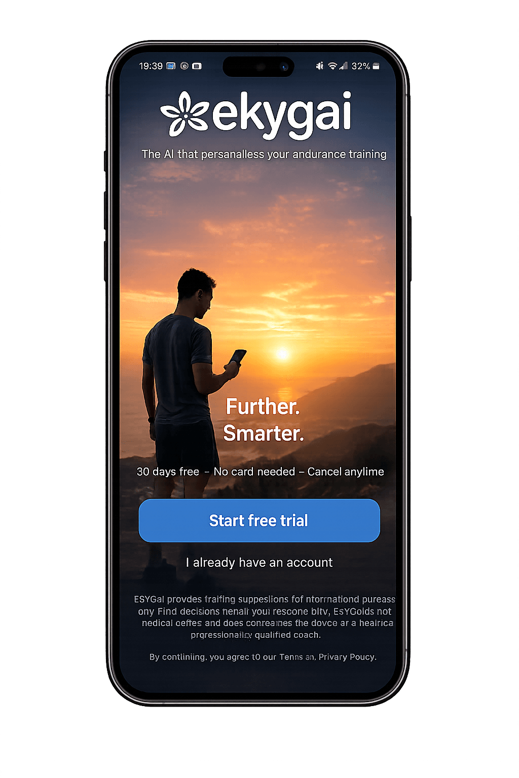 Screenshot 1 of the EKYGAI app